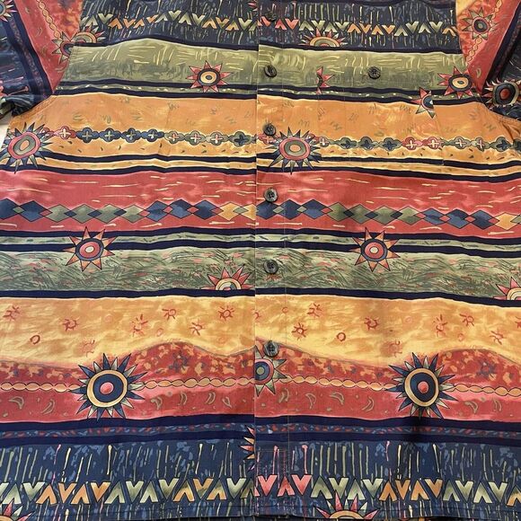 Vintage‎ Mens Hawaiian Shirts (LOT OF 2) The Territory Ahead Size Large Colorful - Picture 2 of 16